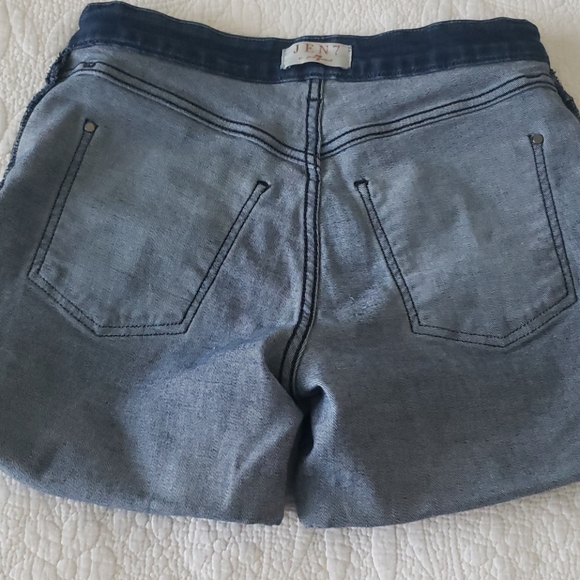 Jen7 by 7 For All Mankind Roll Cuff Denim Shorts - Picture 9 of 13